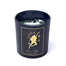 BOUGIE DIVINITÉ FÉMININE PIERRE NATURELLE