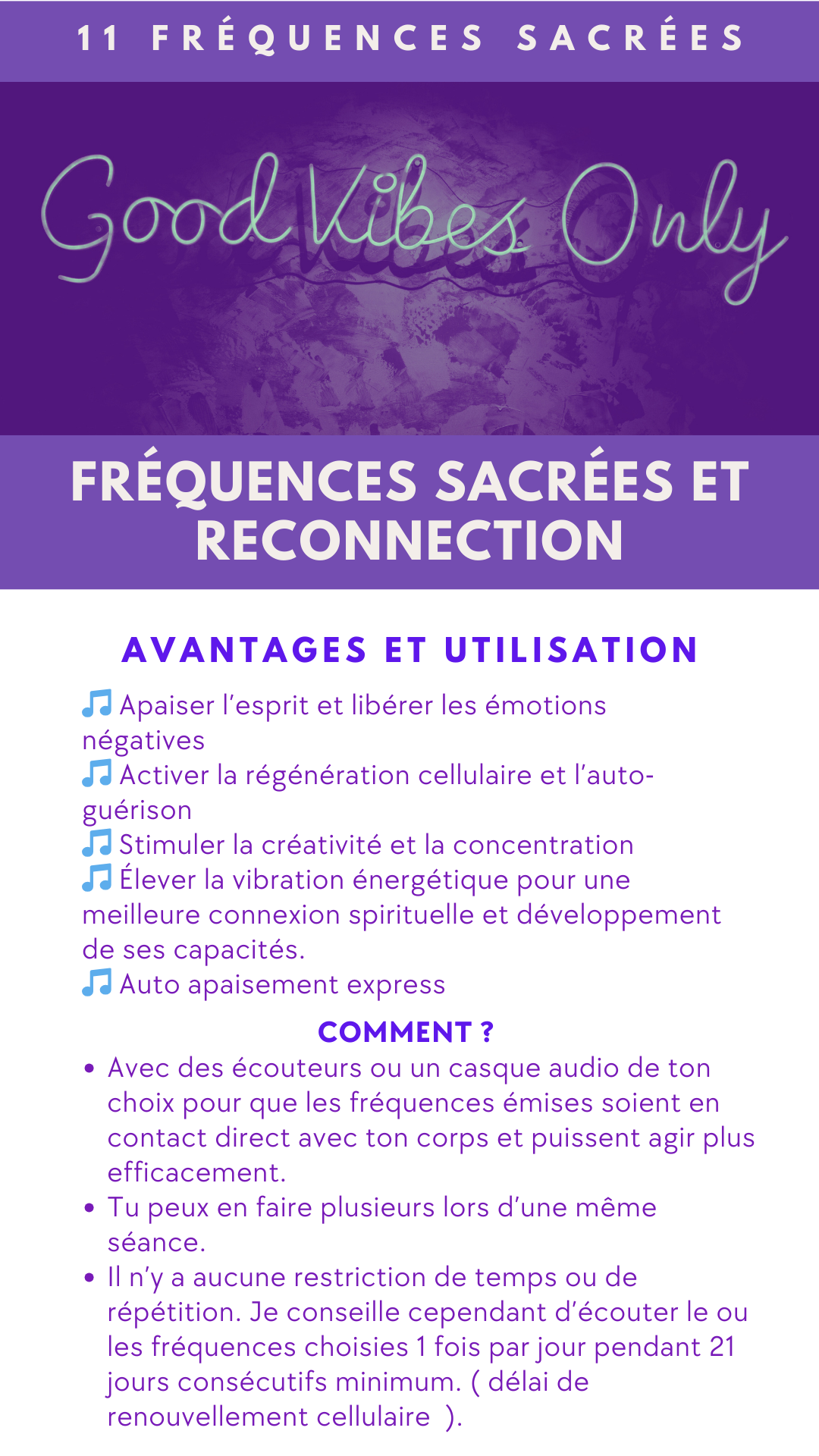 PACK 1. 11 FRÉQUENCES SACRÉES + BONUS SON GUÉRISON