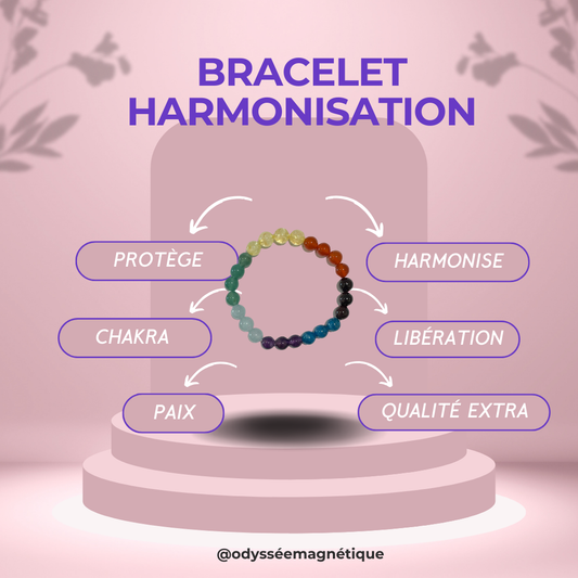 BRACELET HARMONISATION CHAKRAS PREMIUM (H/F)