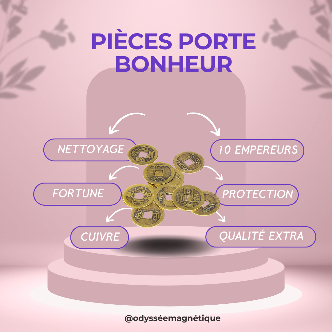 PIÈCES PORTE BONHEUR CHINOISES
