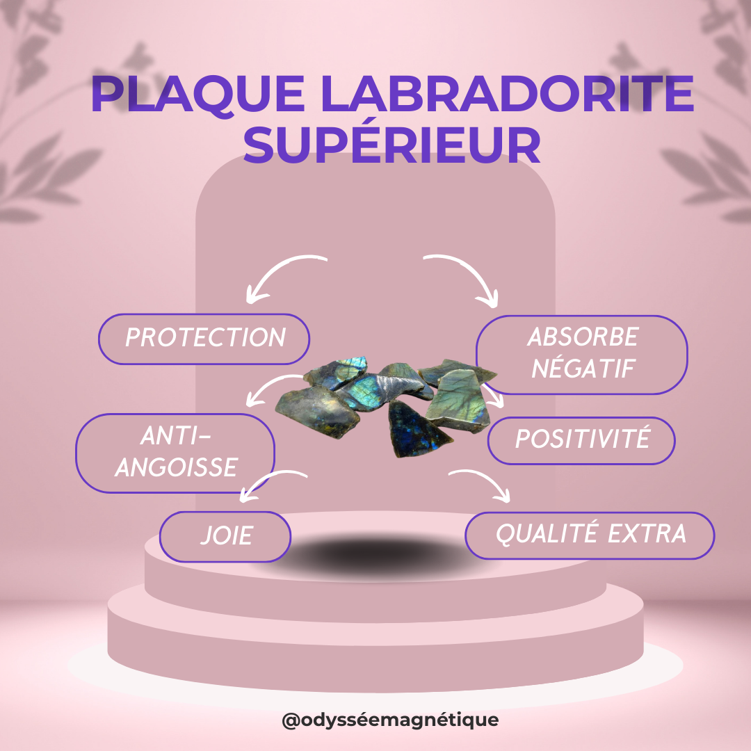 PLAQUE LABRADORITE QUALITÉ SUPÉRIEUR