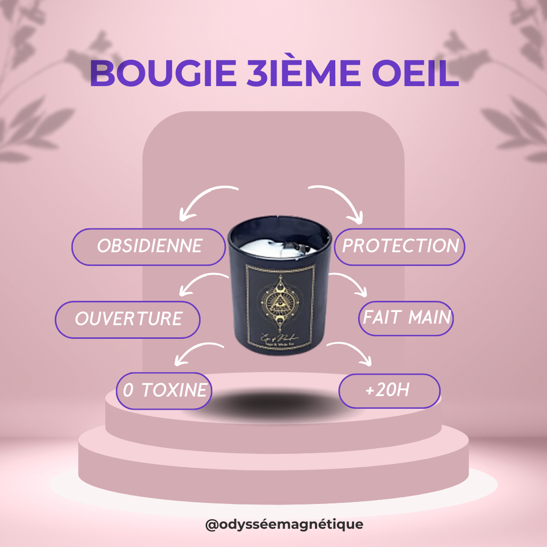 BOUGIE 3IEME OEIL PIERRE NATURELLE