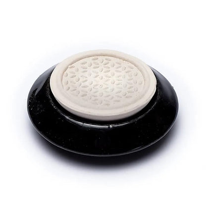 DIFFUSEUR EN PIERRE FLEUR DE VIE NOIRE