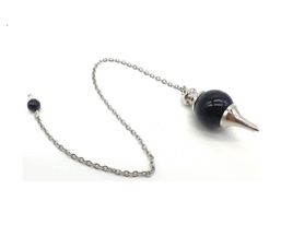 PENDULE OBSIDIENNE FORME BOULE