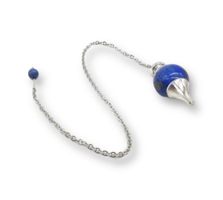 PENDULE LAPIS LAZULI FORME BOULE