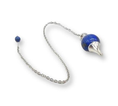 PENDULE LAPIS LAZULI FORME BOULE