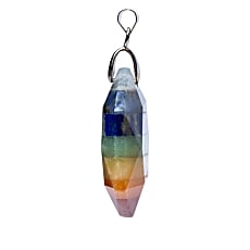 PENDENTIF HEXAGONAL 7 CHAKRAS