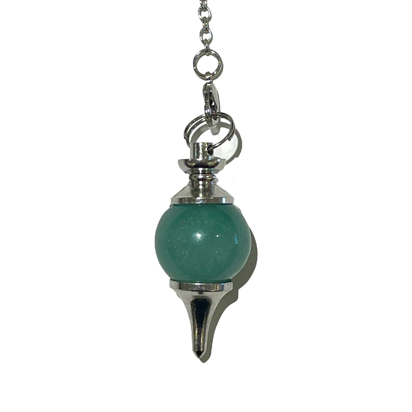 PENDULE AVENTURINE VERTE FORME BOULE