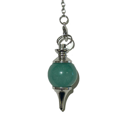 PENDULE AVENTURINE VERTE FORME BOULE