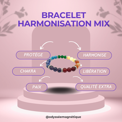 BRACELET HARMONISATION CHAKRAS MIX (H/F)