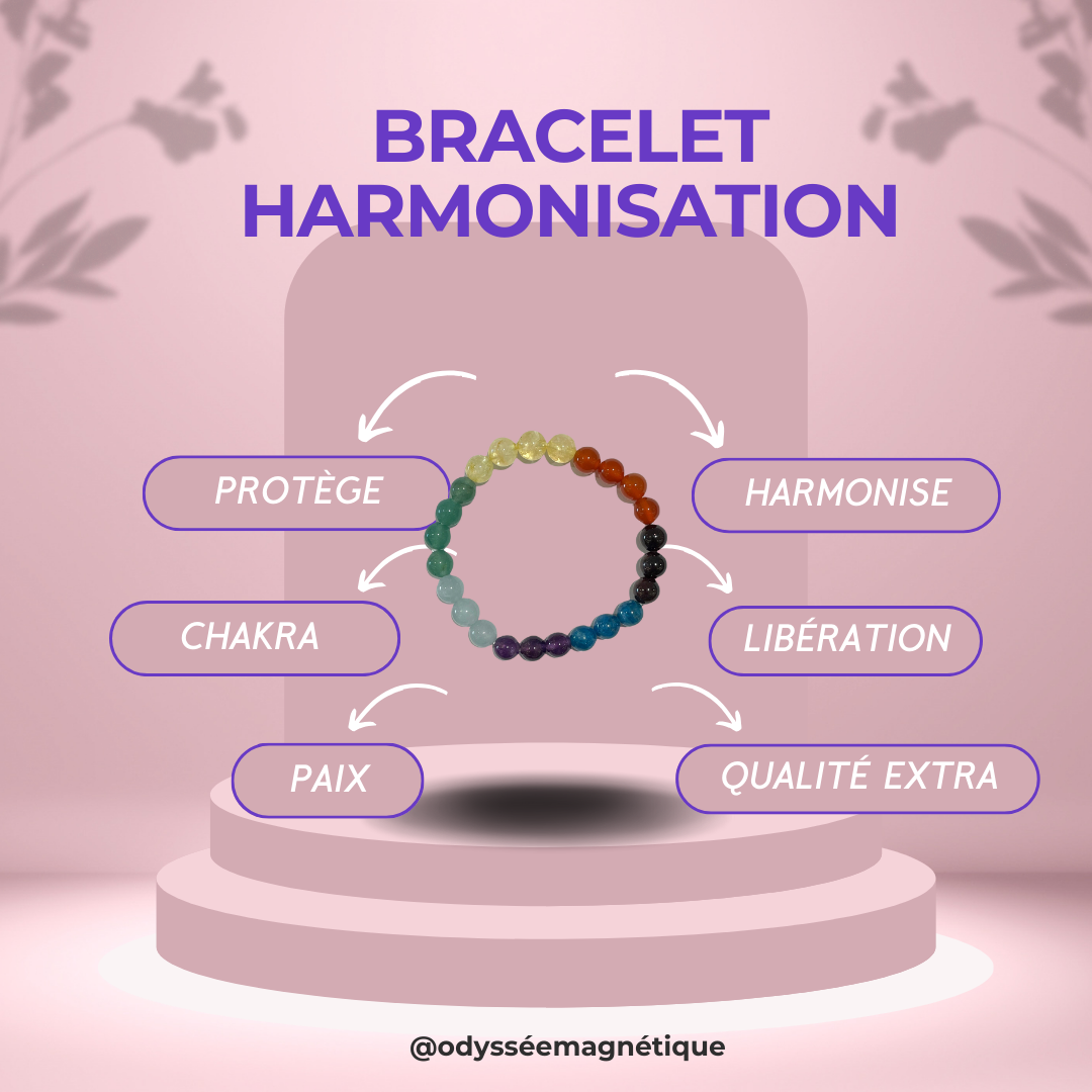 BRACELET HARMONISATION CHAKRAS PREMIUM (H/F)