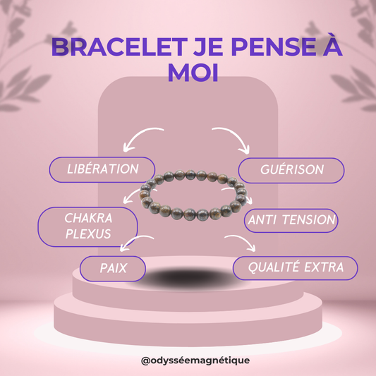 BRACELET JE PENSE À MOI  (H/F)