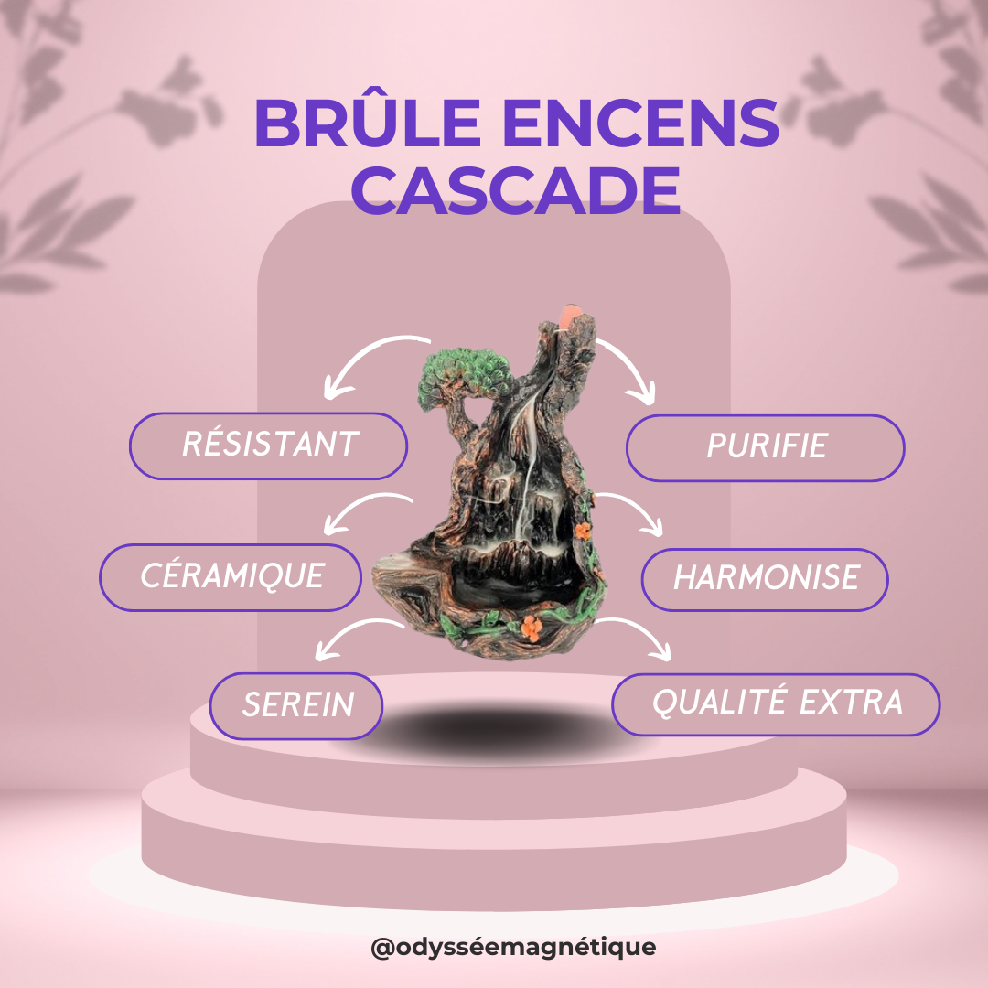 BRÛLE ENCENS REFOULEMENT CASCADE MONTAGNEUSE