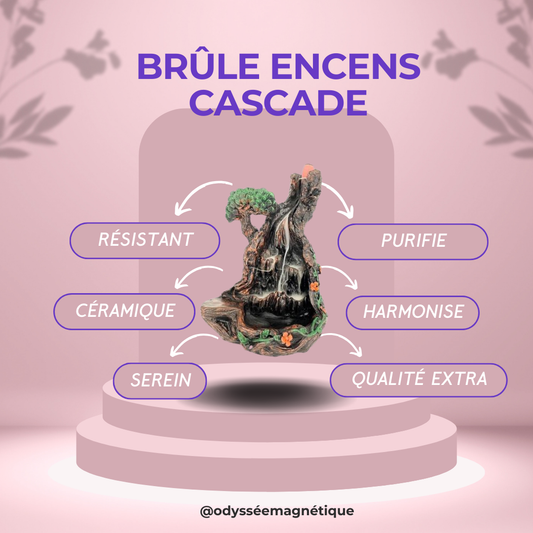 BRÛLE ENCENS REFOULEMENT CASCADE MONTAGNEUSE