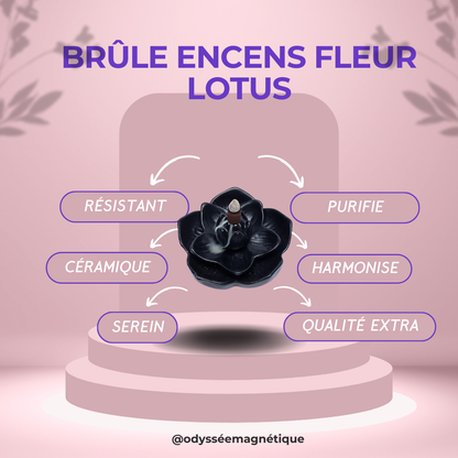 BRÛLE ENCENS REFOULEMENT FLEUR DE LOTUS
