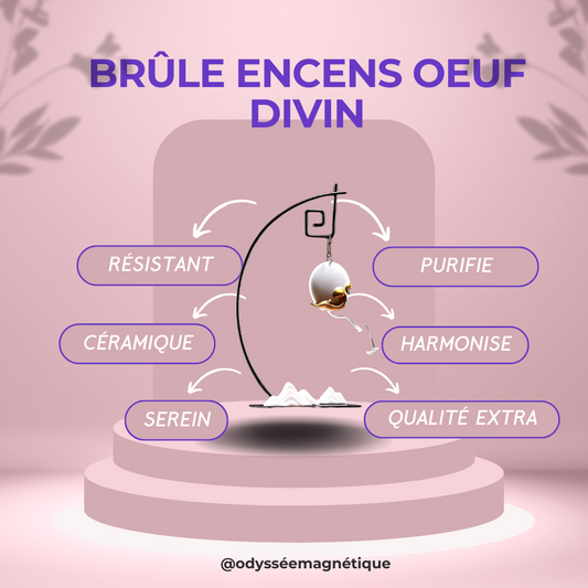 BRÛLE ENCENS REFOULEMENT OEUF DIVIN 32 CM