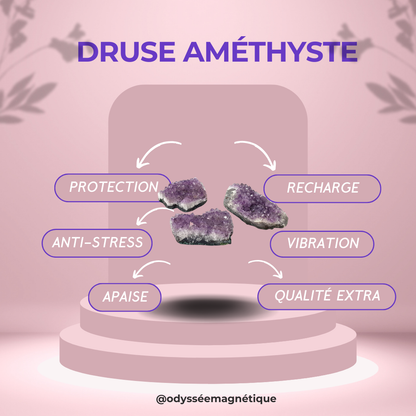 DRUSE AMÉTHYSTE SUPÉRIEUR