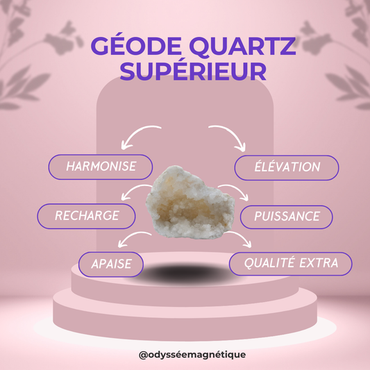 GÉODE QUARTZ SUPÉRIEUR 20-25 CM