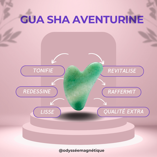 GUA SHA LIFT VISAGE AVENTURINE VERTE