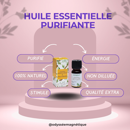HUILE ESSENTIELLE PURIFIANTE PALO SANTO ET SAUGE BLANCHE