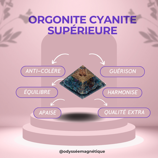 ORGONITE CYANITE TAILLE SUPÉRIEUR