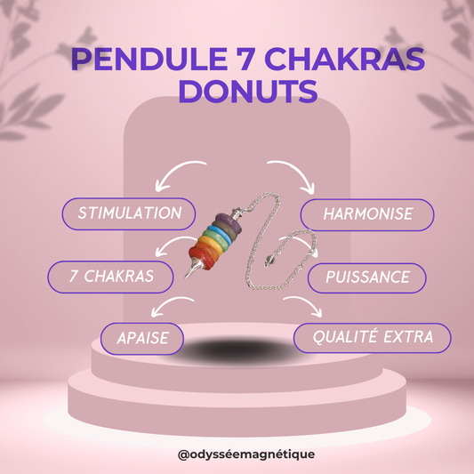 PENDULE 7 CHAKRAS DONUTS