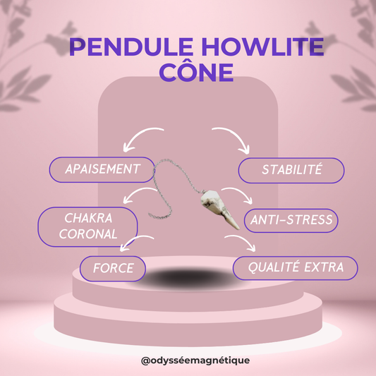 PENDULE HOWLITE FORME CÔNE