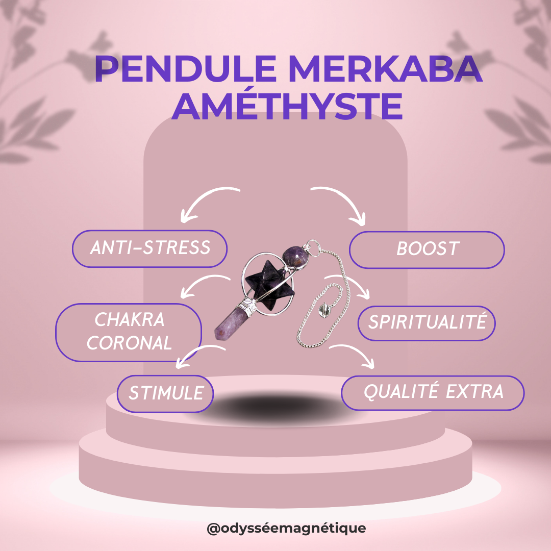 PENDULE MERKABA AMÉTHYSTE