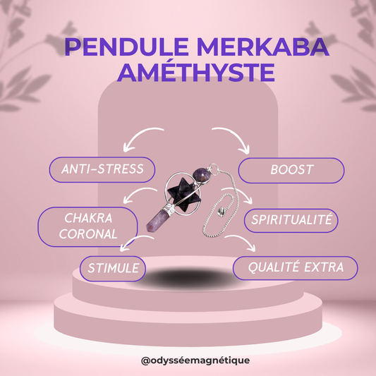 PENDULE MERKABA AMÉTHYSTE