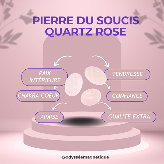PIERRE DU SOUCIS QUARTZ ROSE