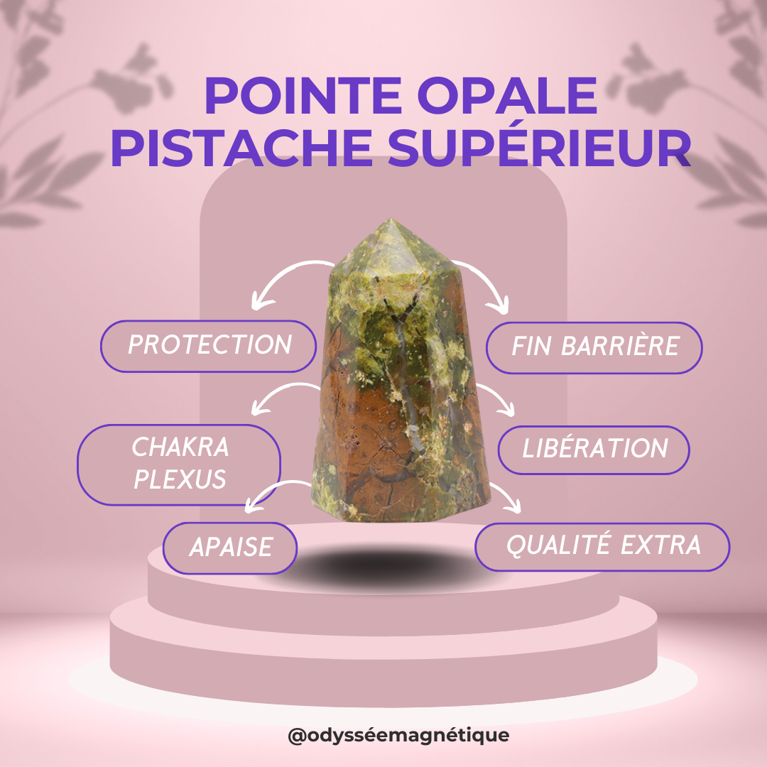 POINTES OPALE PISTACHE QUALITÉ SUPÉRIEURE