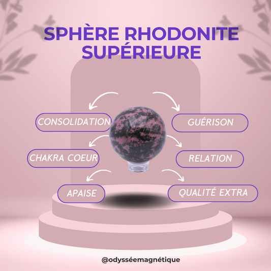 SPHÈRE RHODONITE SUPÉRIEUR