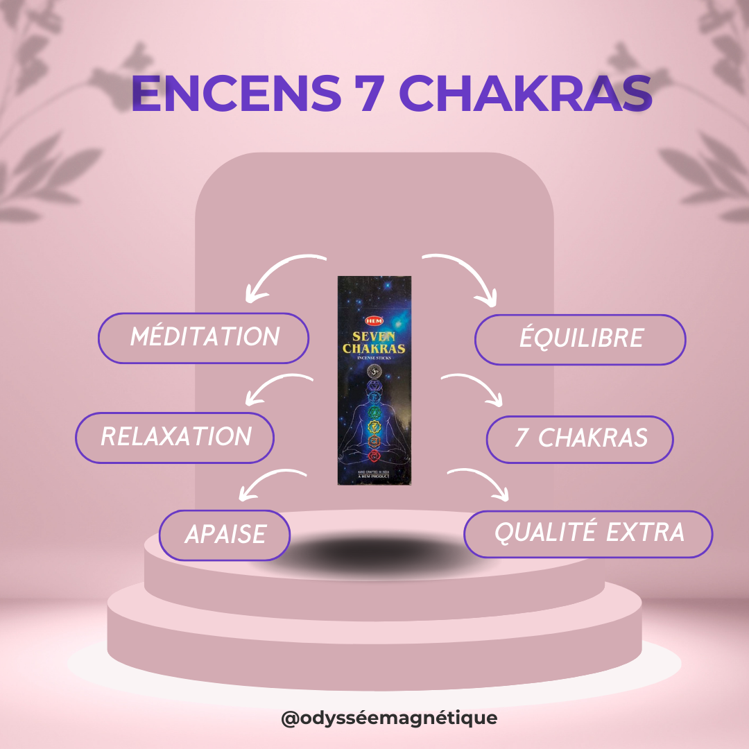 ENCENS BÂTONNETS 7 CHAKRAS
