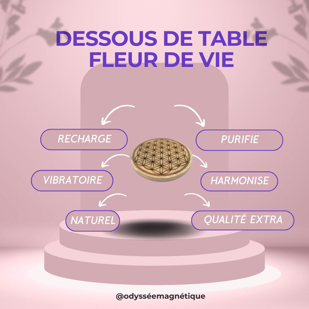 DESSOUS DE TABLE FLEUR DE VIE
