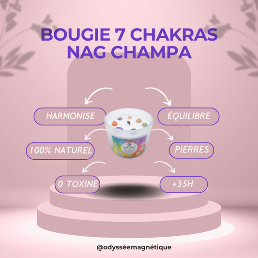 BOUGIE 7 CHAKRAS NAG CHAMPA