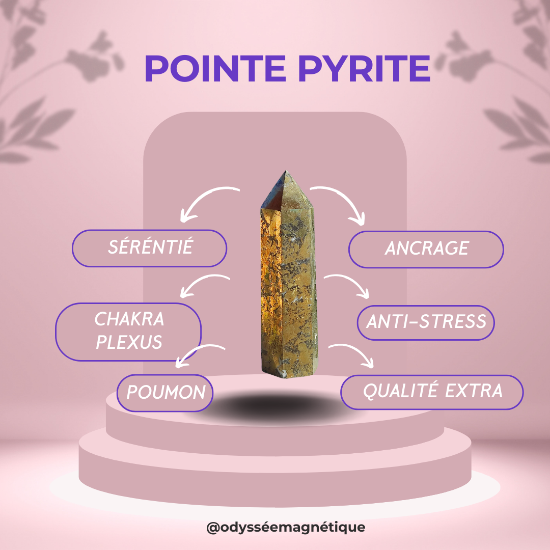 POINTE PYRITE QUALITÉ SUPÉRIEURE