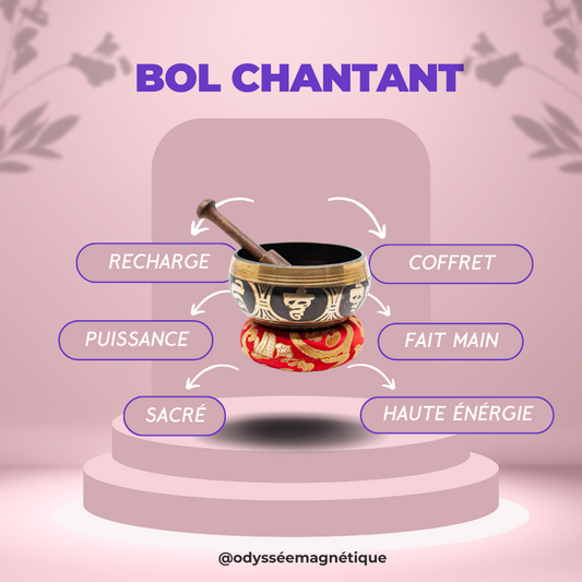 BOL CHANTANT TIBÉTAIN COFFRET COMPLET