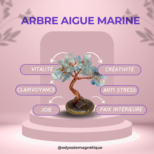 ARBRE DE VIE AIGUE MARINE NATURELLE