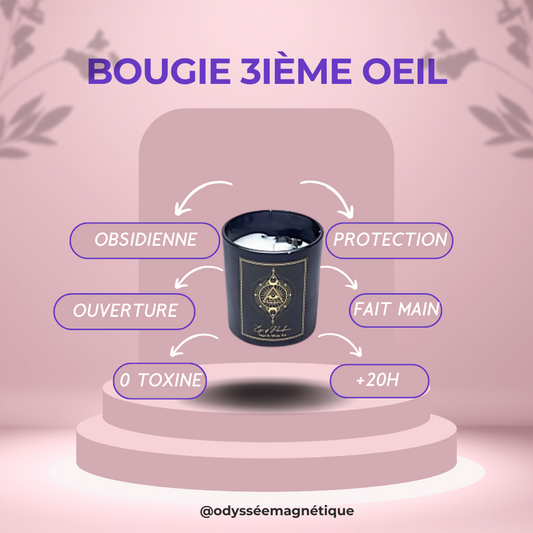 BOUGIE 3IEME OEIL PIERRE NATURELLE