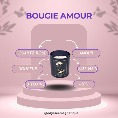 BOUGIE AMOUR PIERRE NATURELLE
