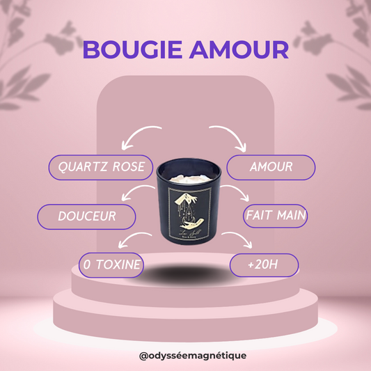 BOUGIE AMOUR PIERRE NATURELLE