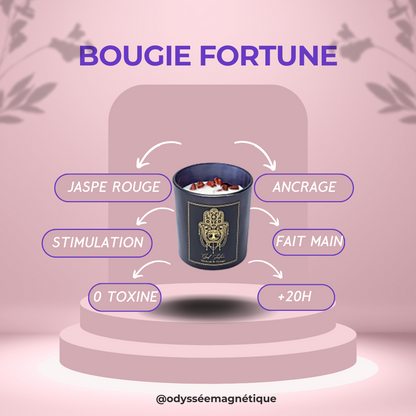 BOUGIE BONNE FORTUNE PIERRE NATURELLE
