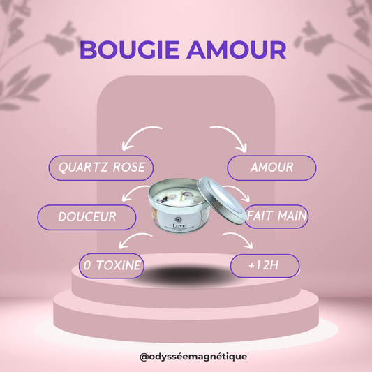 BOUGIE AMOUR PIERRE NATURELLE