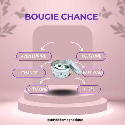 BOUGIE BONNE CHANCE PIERRE NATURELLE