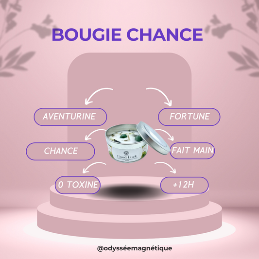 BOUGIE BONNE CHANCE PIERRE NATURELLE