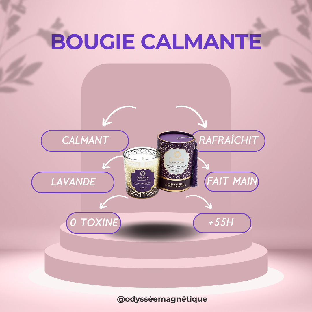 BOUGIE CALMANTE / RAFRAÎCHISSANTE NATURELLE