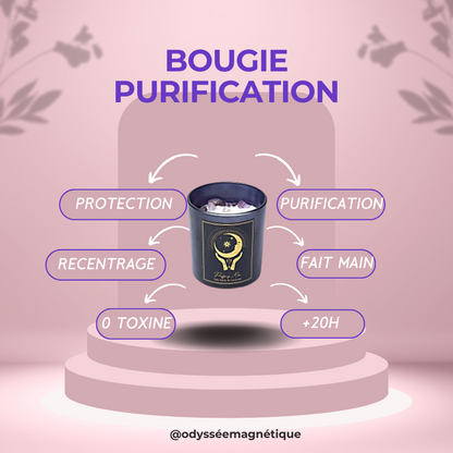 BOUGIE LUNE PURIFIANTE PIERRE NATURELLE