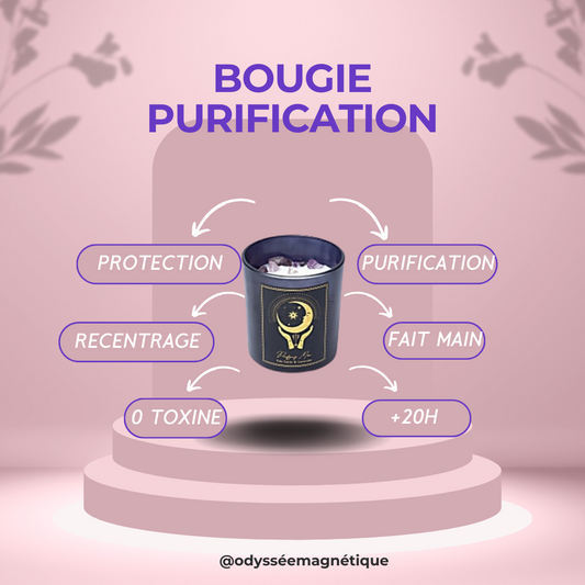 BOUGIE LUNE PURIFIANTE PIERRE NATURELLE